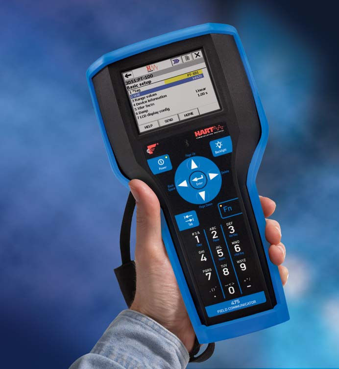 Hart-Kommunikationsprotokoll Smart Transmitter 475 Feldkommunikator mit 5-Zoll-Bildschirm und bis zu 10 Stunden Akkulaufzeit