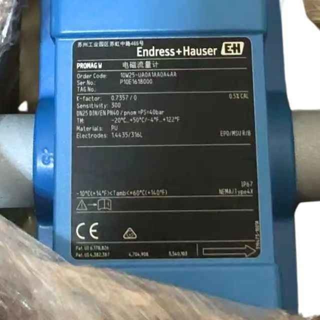 E+H Promag 10L1F Turbintyp Durchflussmesser Digitaler Wasserflusssensor Digitaler Wasserflussmesser