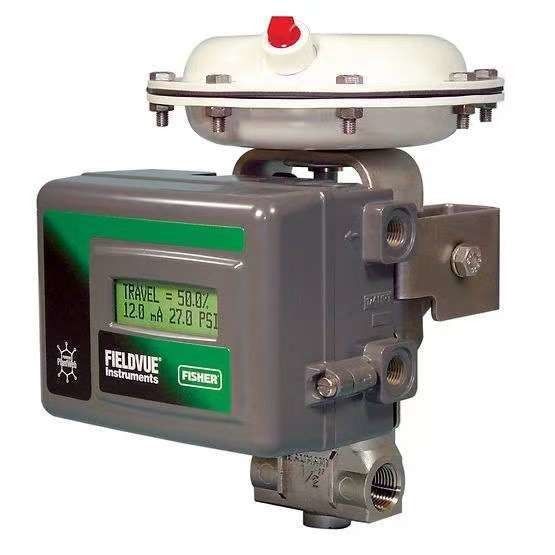 ระยะการวัด 0-1000 บาร์ Fisher DVC6020 วาล์วไฟฟ้าที่มีการตอบสนองและปรับตําแหน่งวาล์วที่สมาร์ทในห้องโฮสติ้งอลูมิเนียม